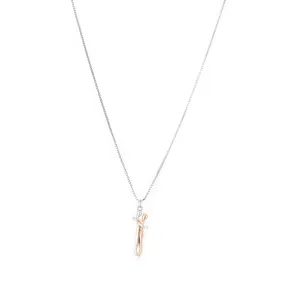 Connected Souls Dual Tone Perfect Embrace Chain Pendants