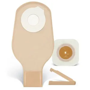 ConvaTec 409275 Esteem Synergy Professional Kits, Non-Sterile, Contains 5 Extra-Large Stomahesive Skin Barriers Without Tape Collar, 5 14'' Straight, Transparent, Drainable Pouch And 1 Tail Closure, Extra-Large Up To 89mm (3 1/2'') Stoma