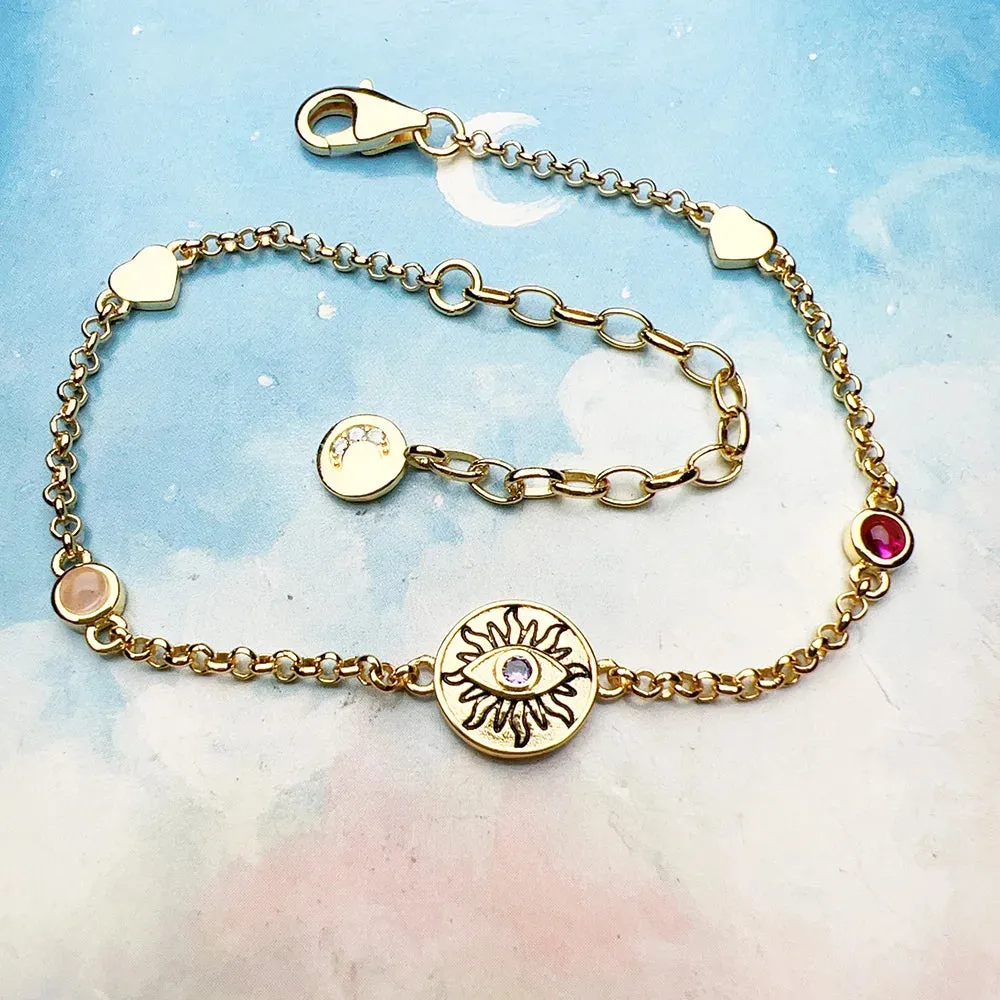 Cosmic Talisman Sun Coin Bracelet