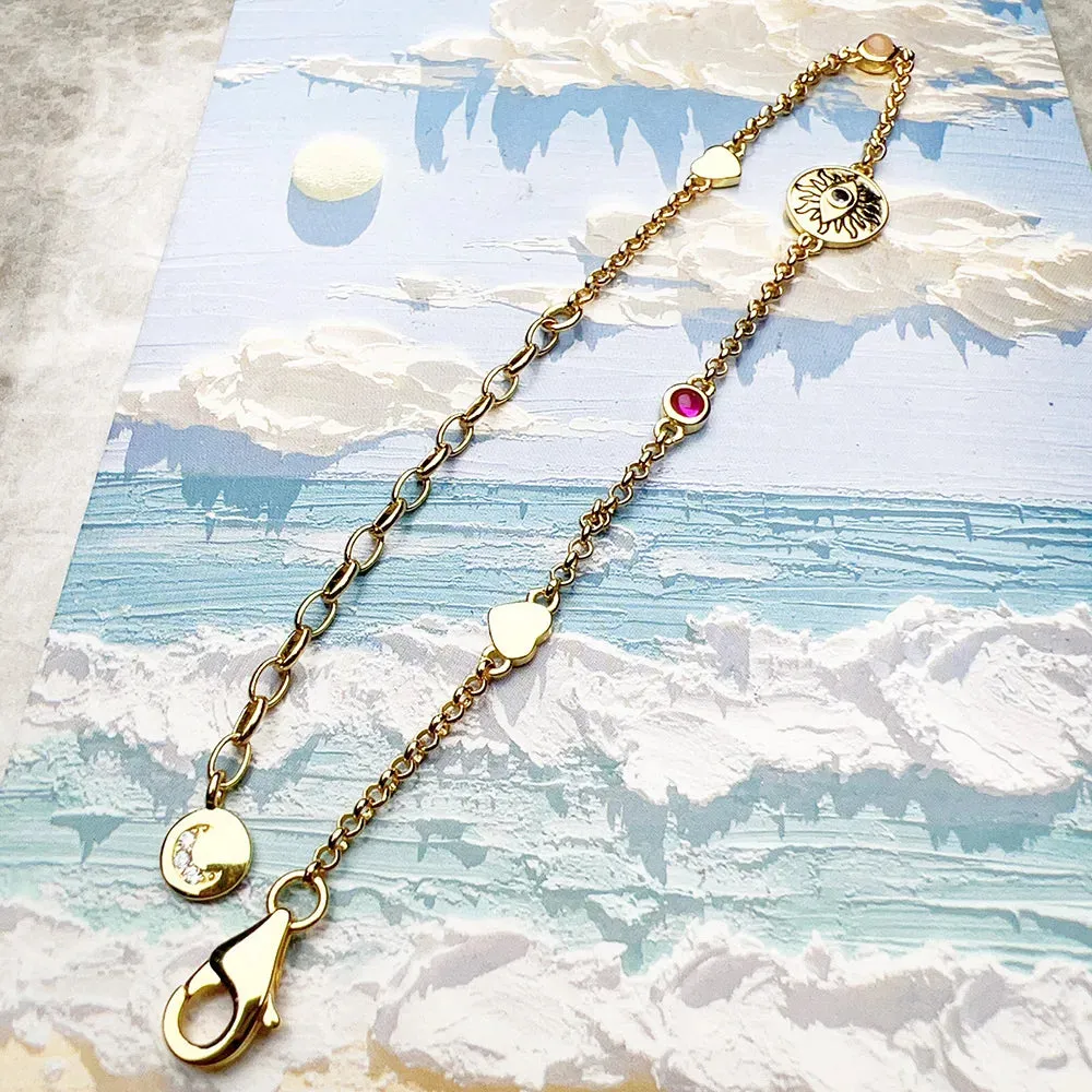 Cosmic Talisman Sun Coin Bracelet