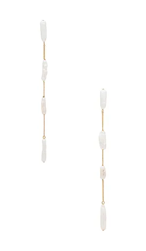 Cult Gaia Amun Earrings in White