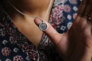 Customized Fingerprint with Name (With Chain)