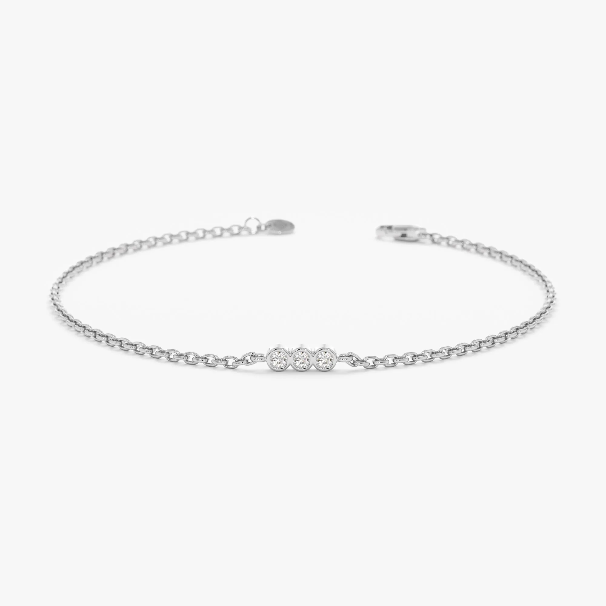 Dainty Diamond Trio Bracelet, Matilda