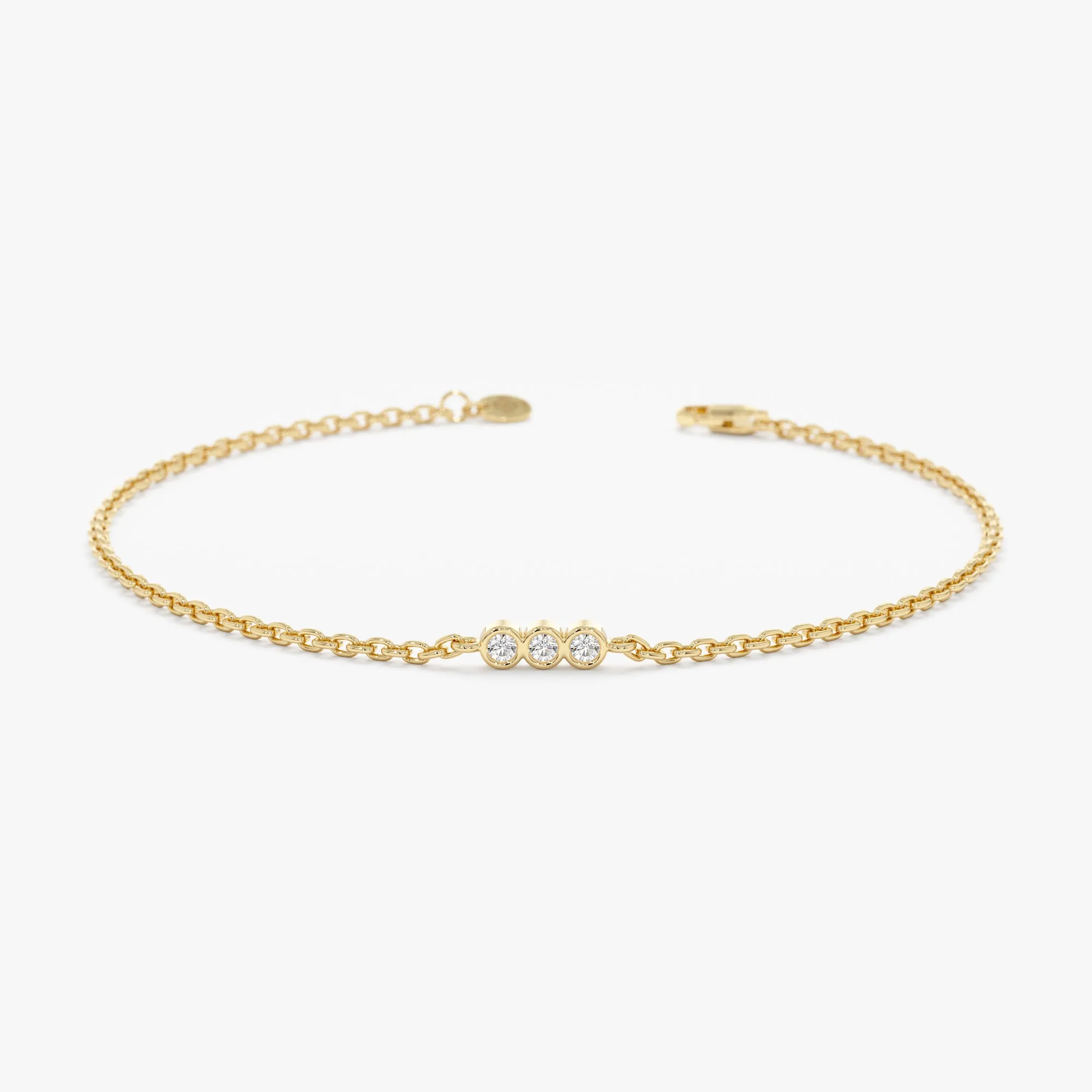 Dainty Diamond Trio Bracelet, Matilda