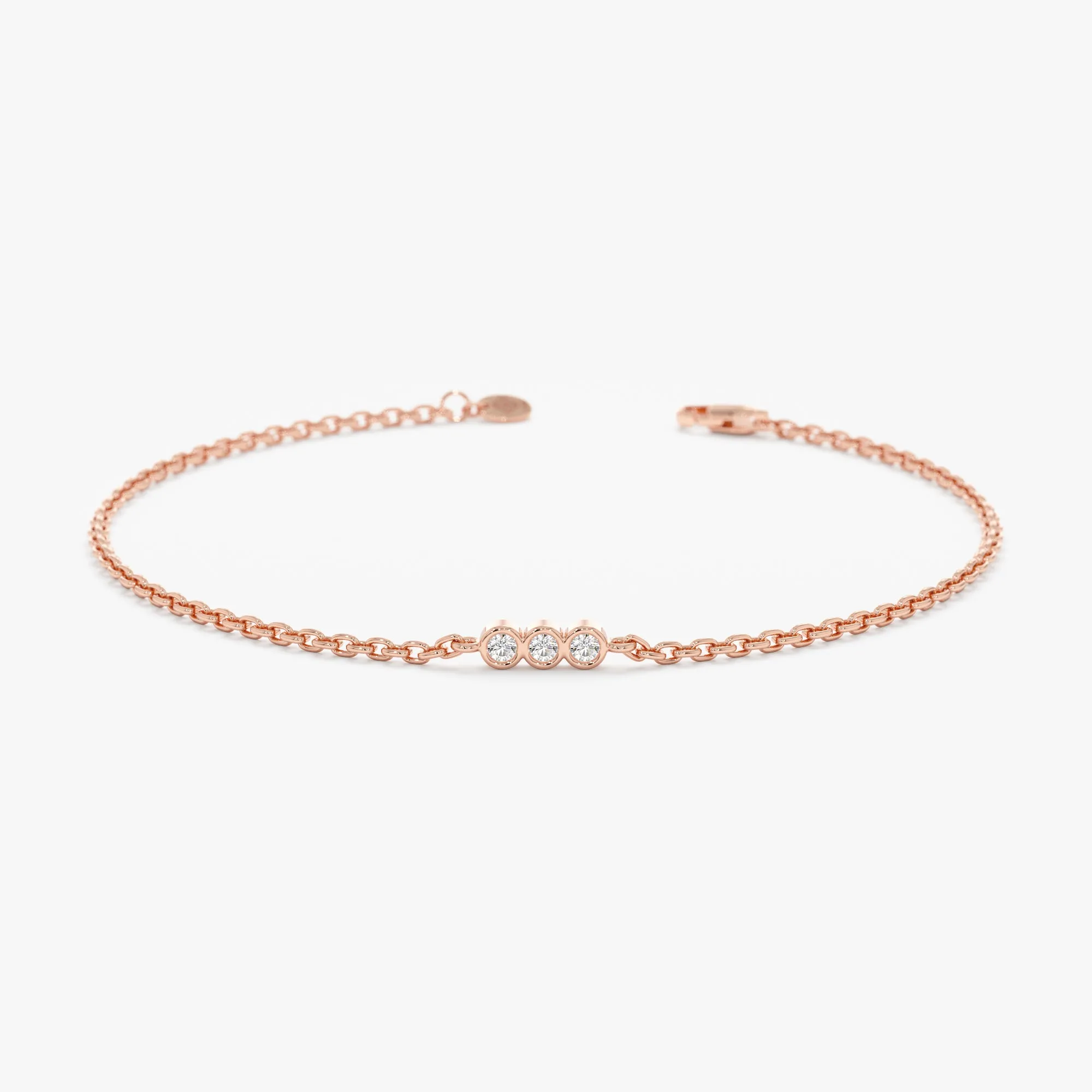 Dainty Diamond Trio Bracelet, Matilda
