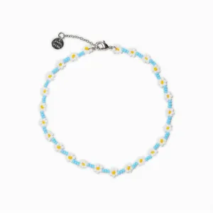 Daisy Seed Bead Anklet