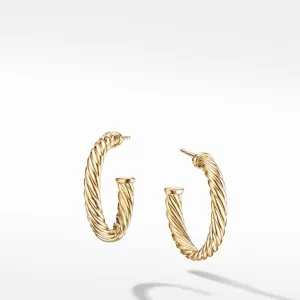David Yurman Cablespira Hoop Earrings, 3/4"