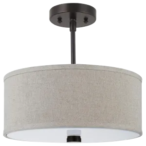 Dayna Shade Pendants Two Light Flush / Semi-Flush Convertible