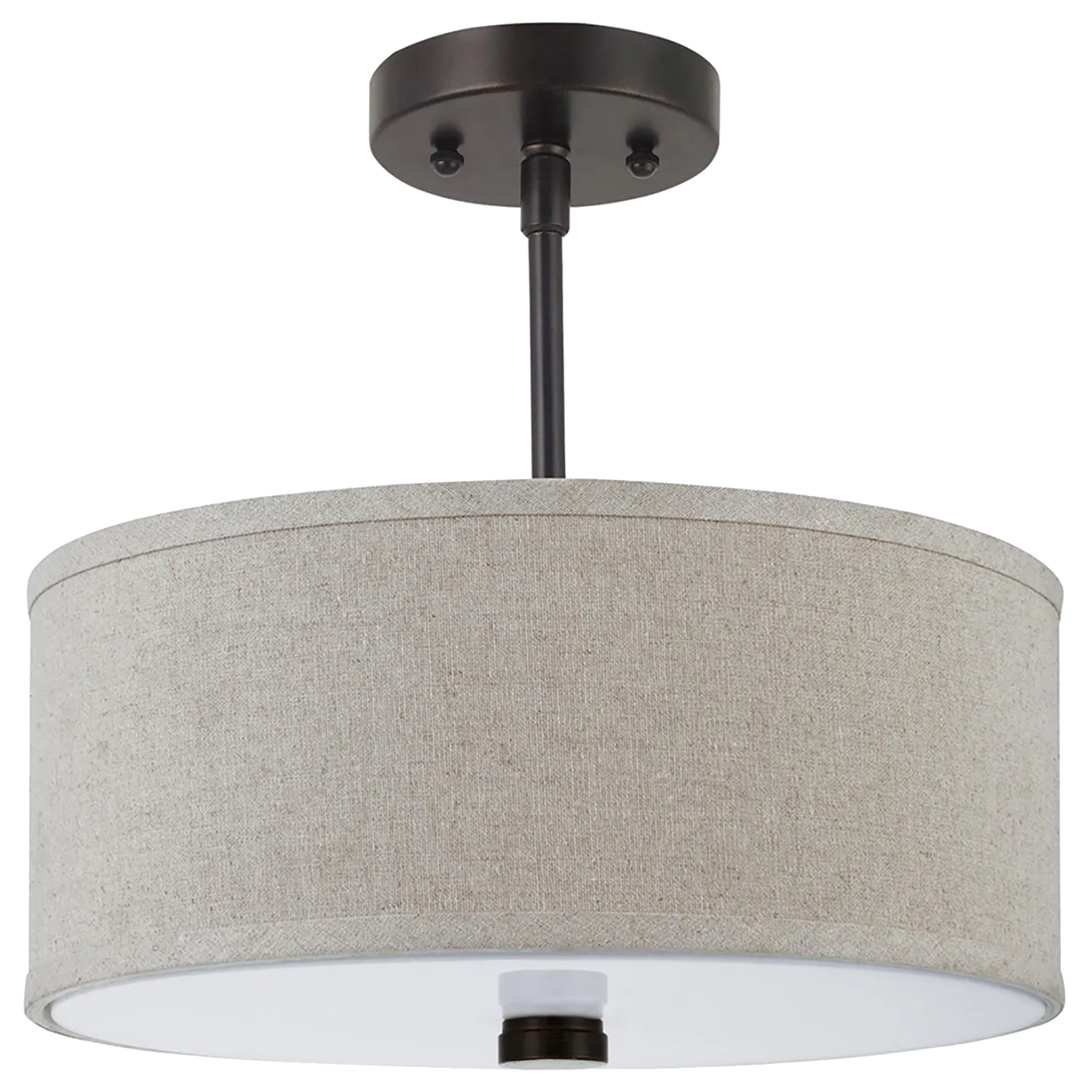 Dayna Shade Pendants Two Light Flush / Semi-Flush Convertible