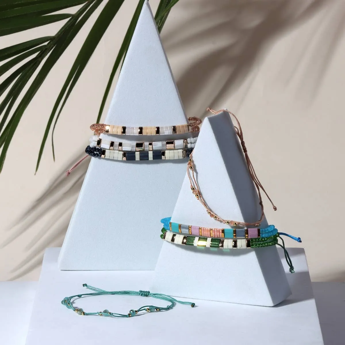 Delicate Double Crystal String Pulley Bracelets