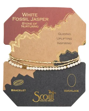 Delicate Scout Wrap - White Fossil
