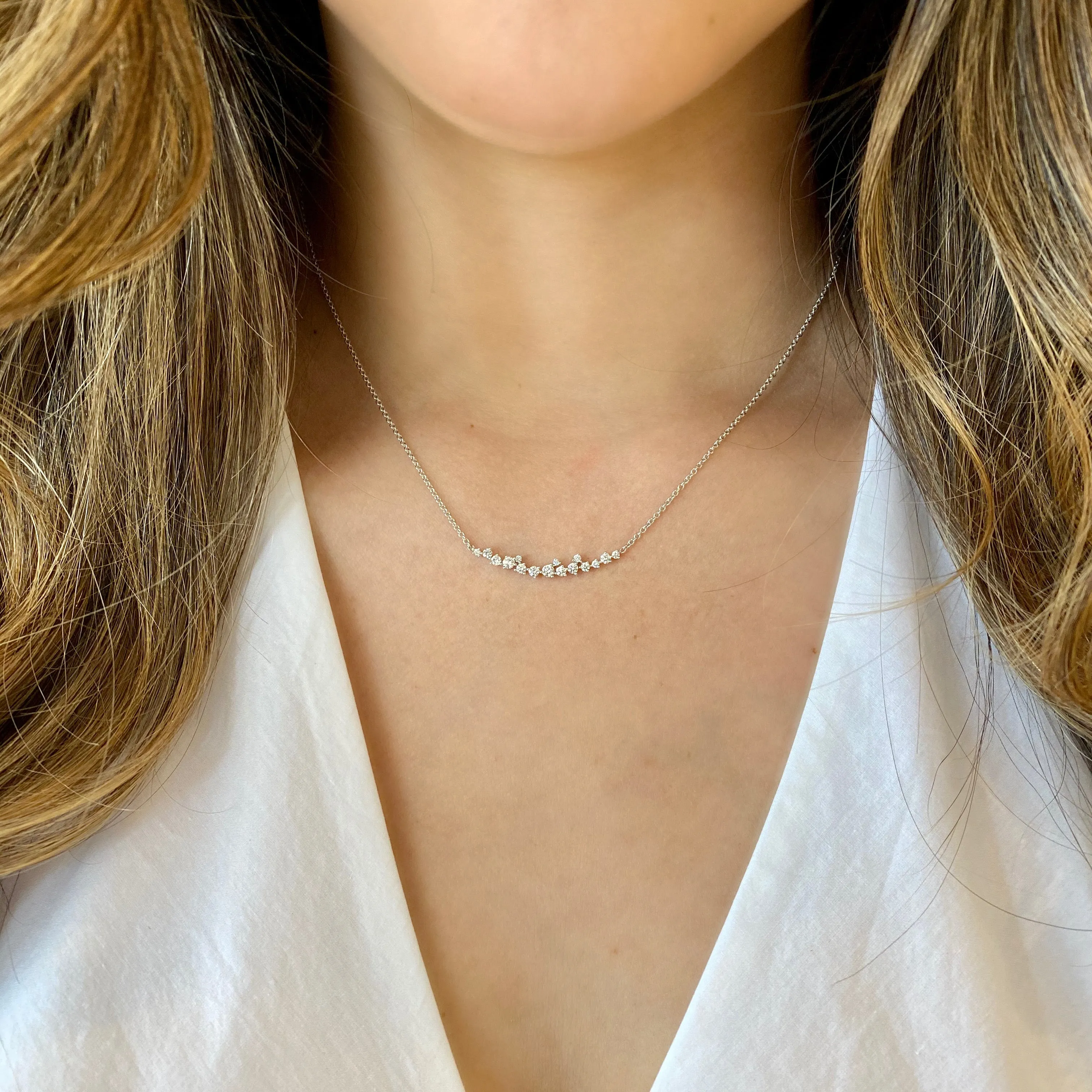 Diamond Confetti Bar Pendant