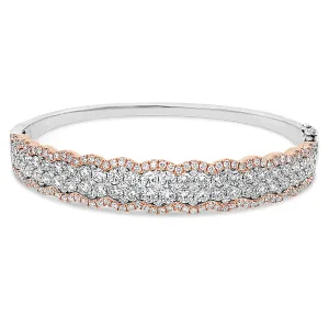 Diamond Two-Tone Bangle Bracelet