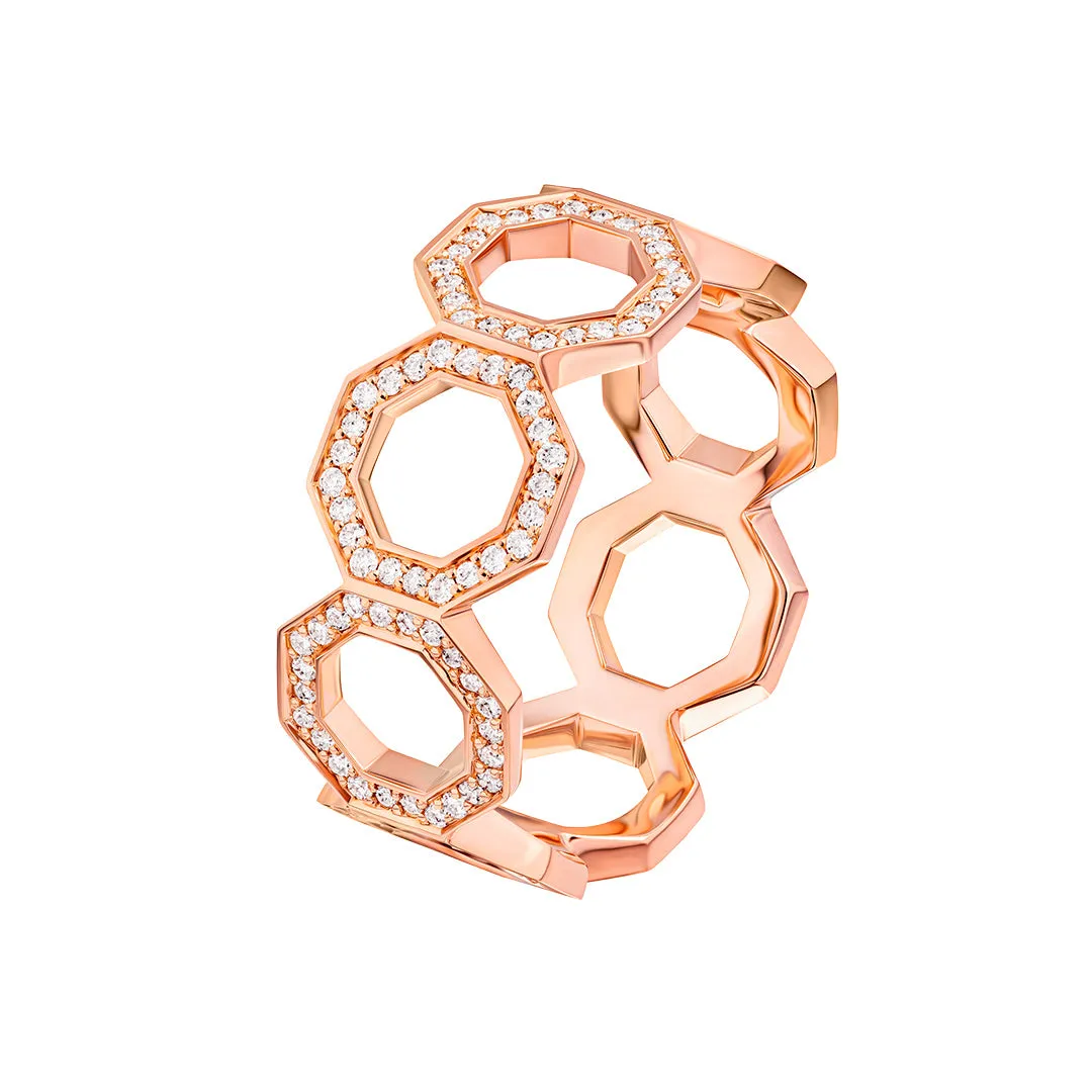 Dibla Turath Diamond Rose Gold Band