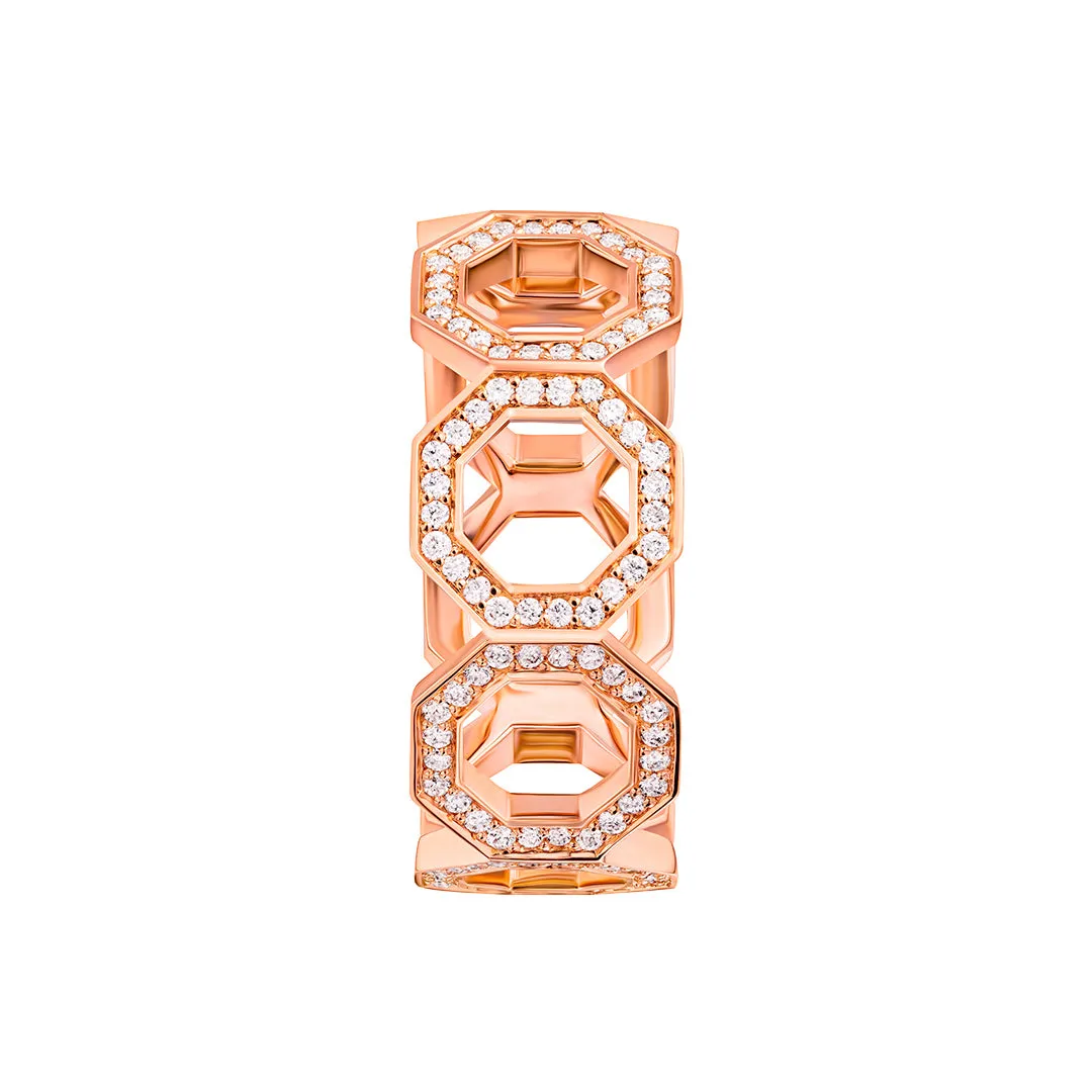 Dibla Turath Diamond Rose Gold Band