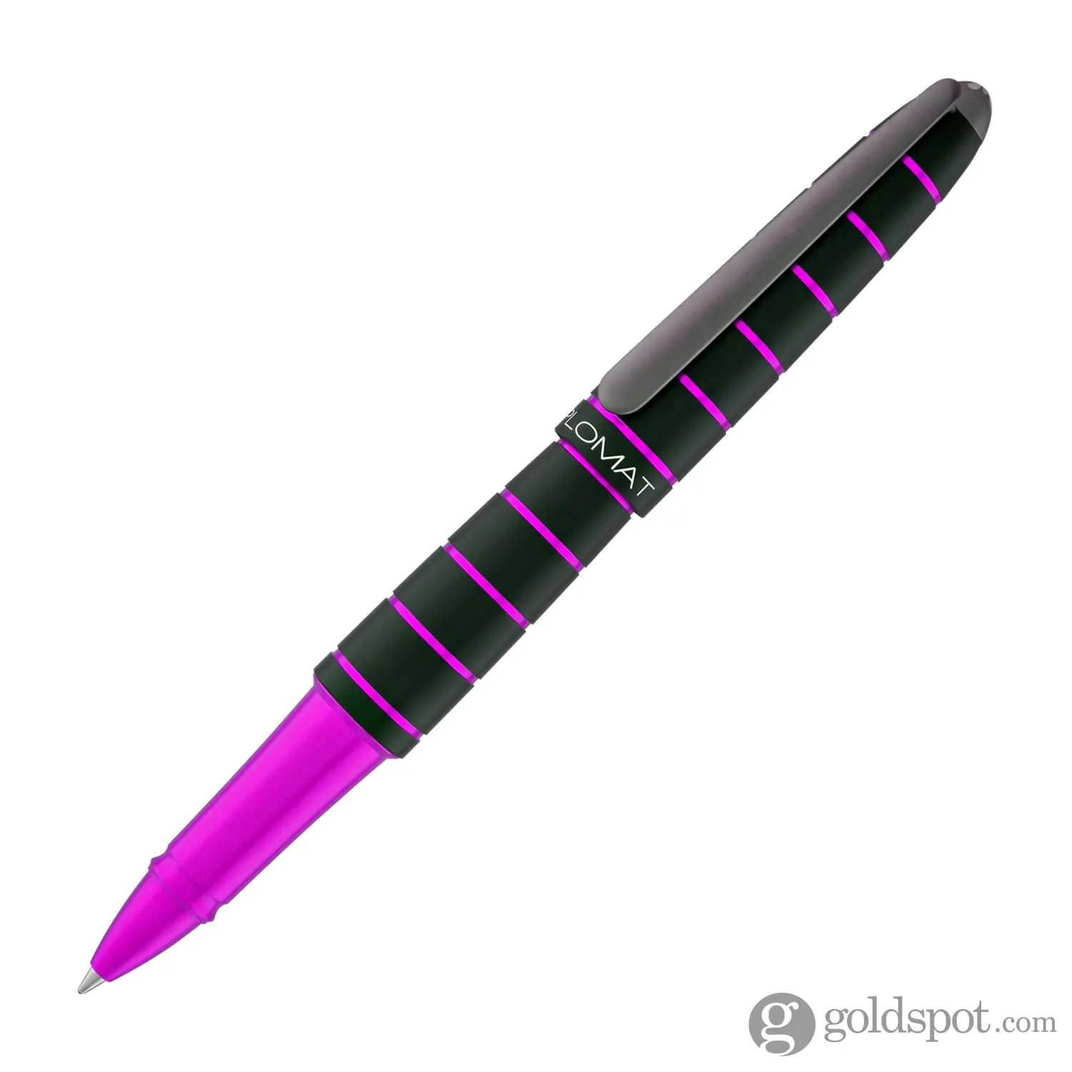Diplomat Elox Rollerball Pen in Ring Black/Purple