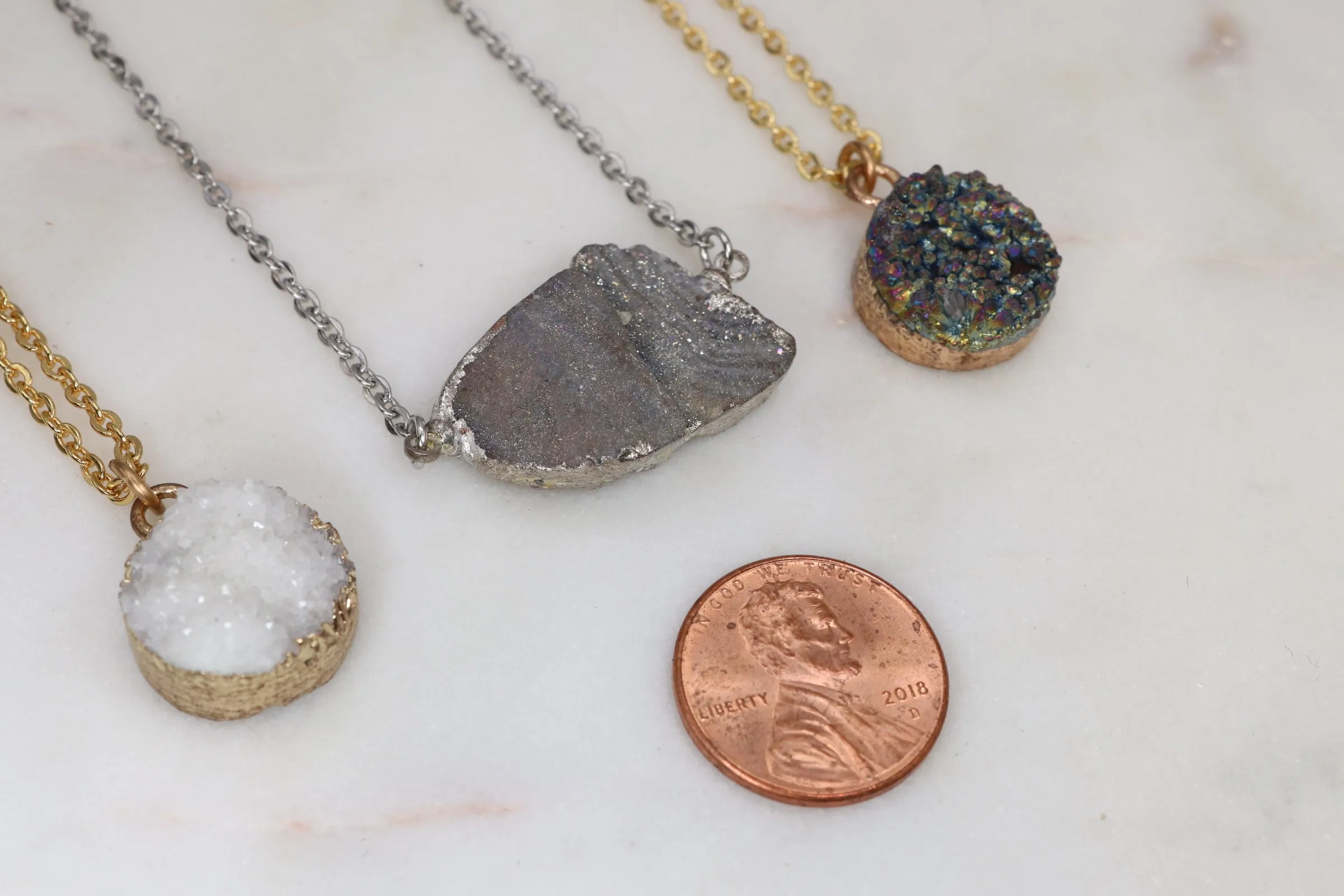 Druzy Necklaces