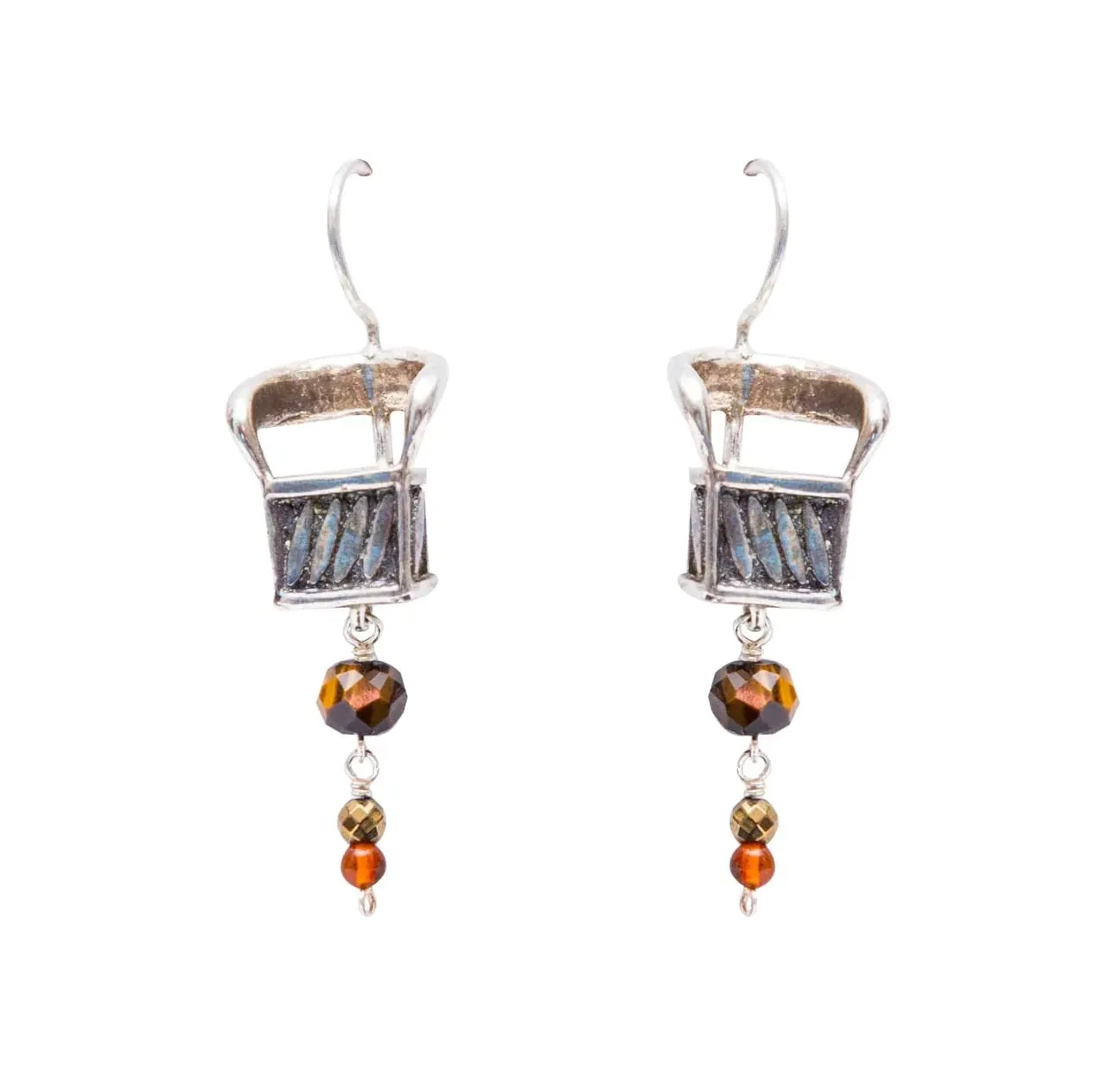 Equipal Chair Silver Earrings