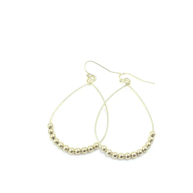 Erin Gray - Aster Beaded Earring in Gold