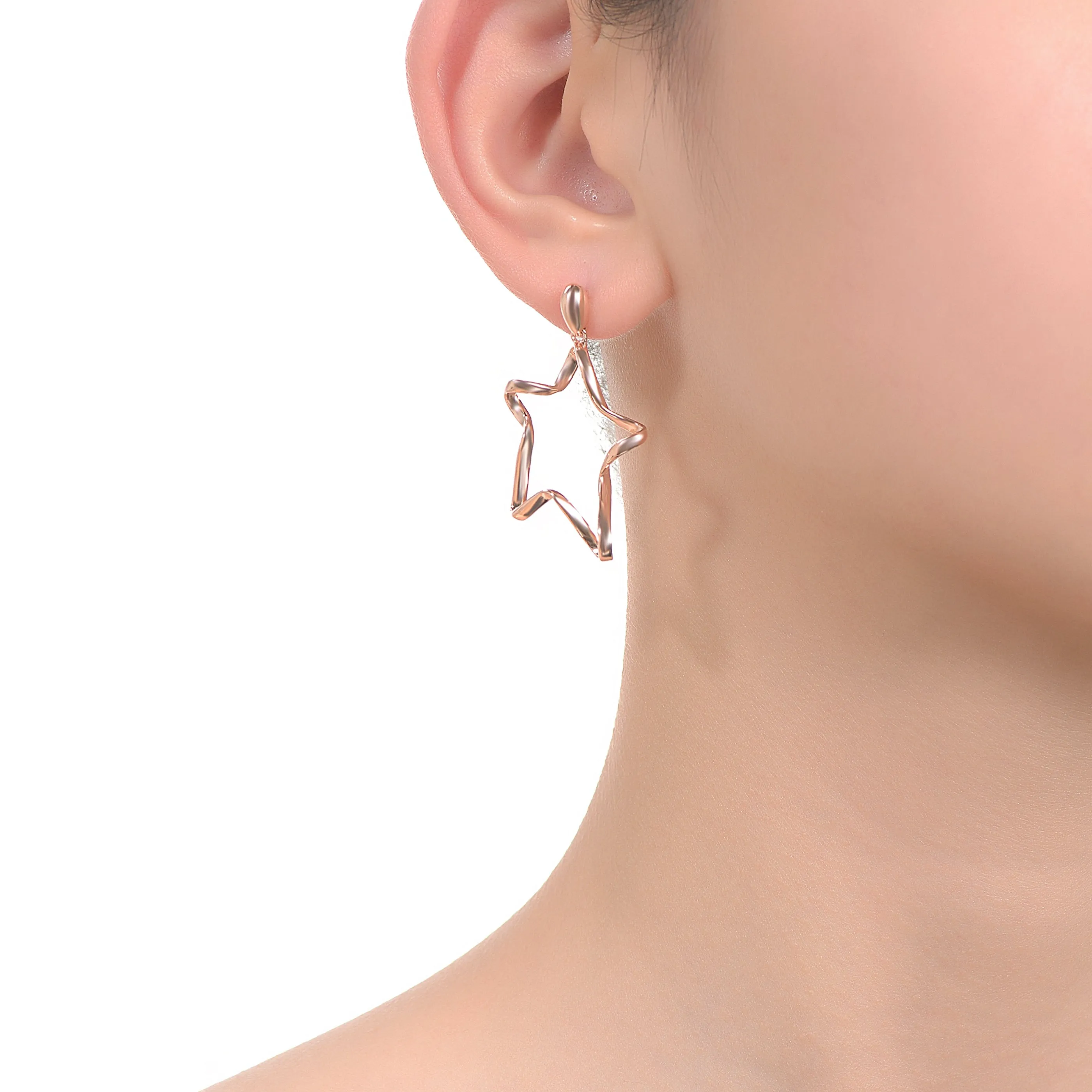 Estelle Star Ribbon Swirl Earring