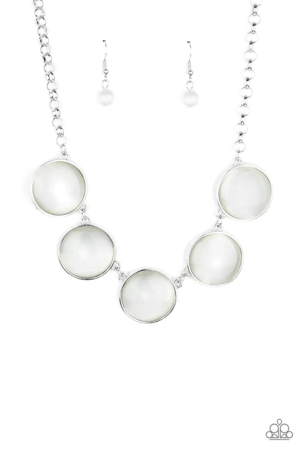 Ethereal Escape - White Necklace-Paparazzi