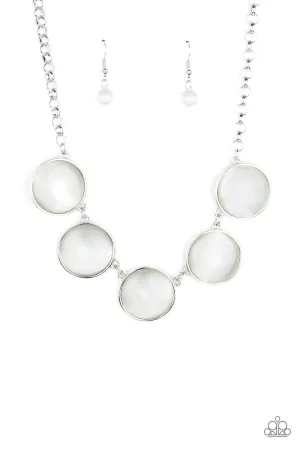 Ethereal Escape - White Necklace-Paparazzi