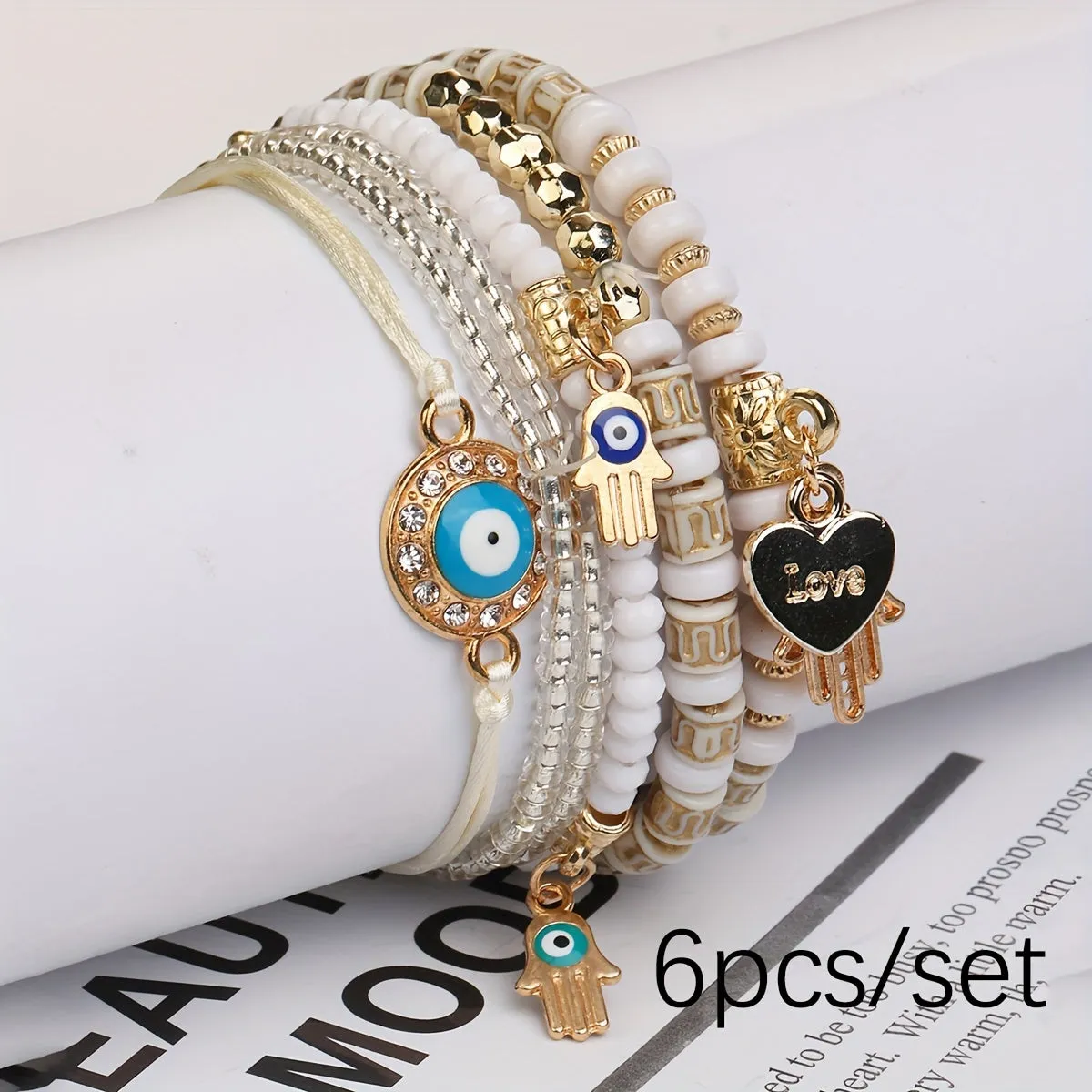 Evil Eye Bracelet Set