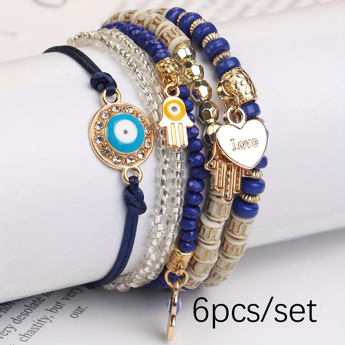 Evil Eye Bracelet Set