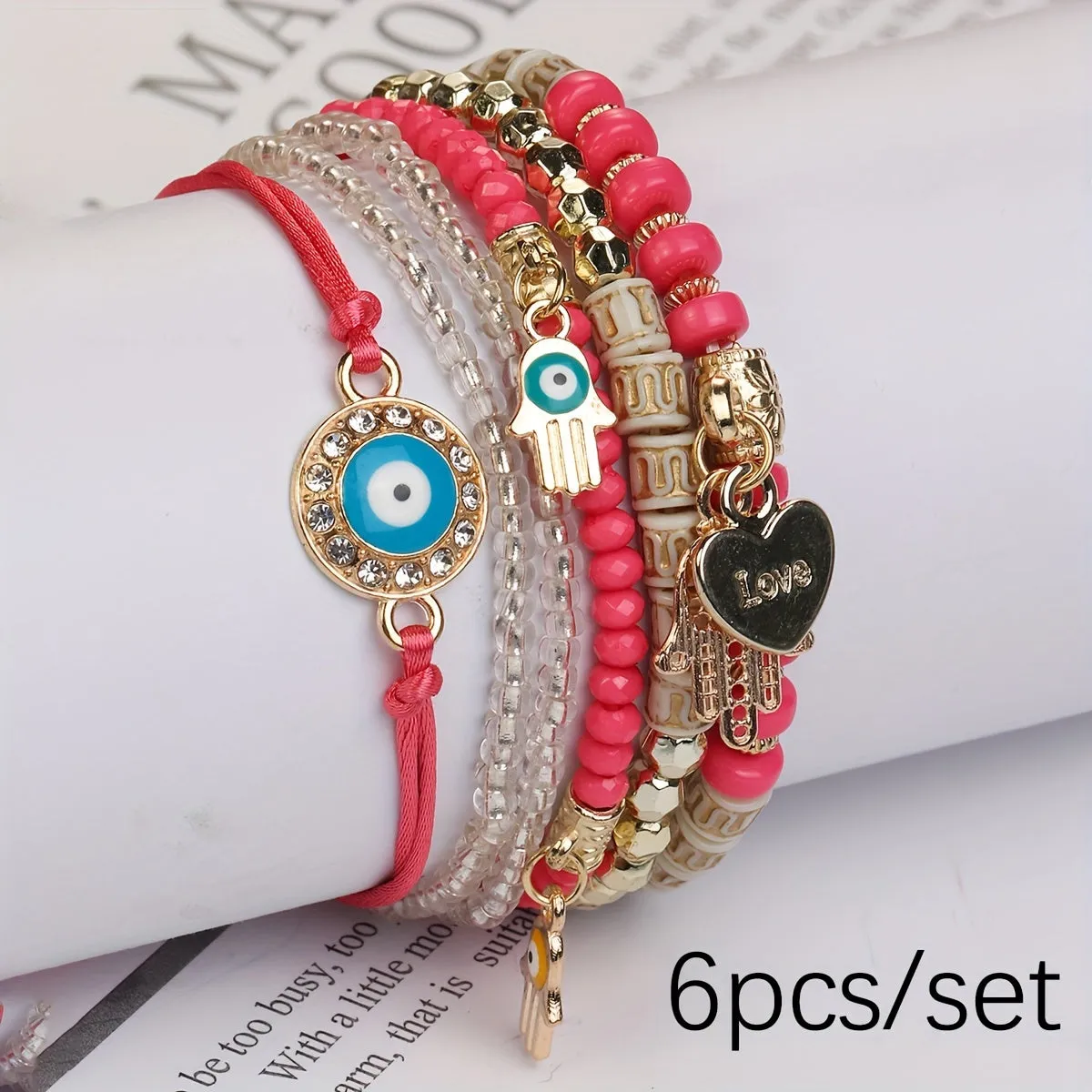 Evil Eye Bracelet Set