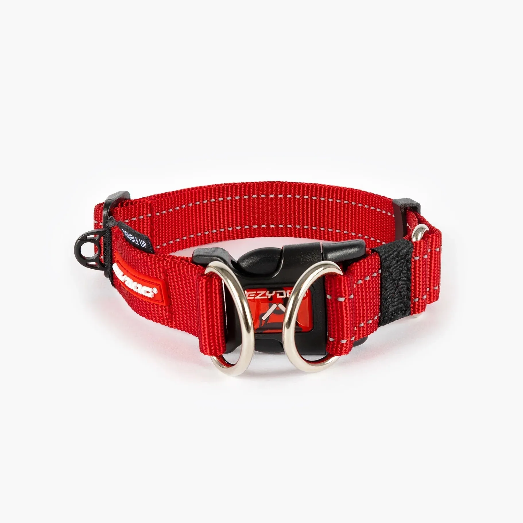 EzyDog Double Up Dog Collar Red Small {)_(}