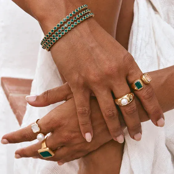 Fairley Green Agate Bangle