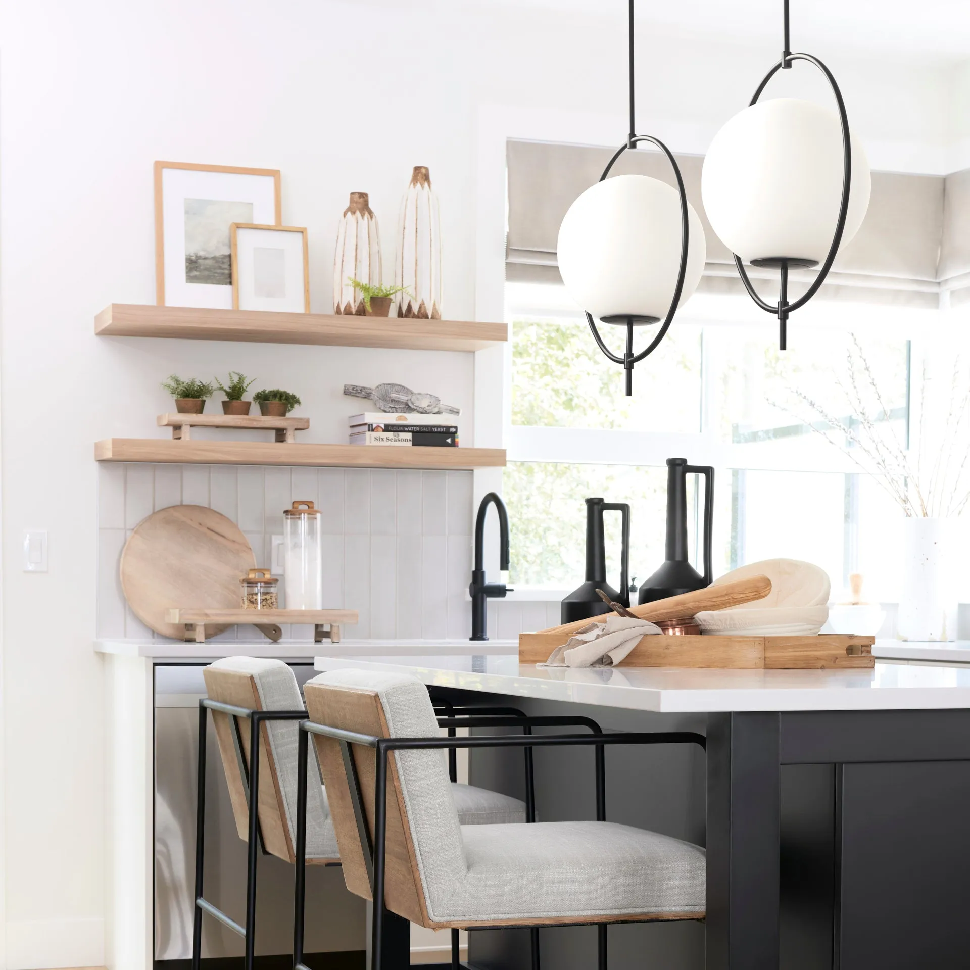 Farrah Pendant Light Matte Black Metal