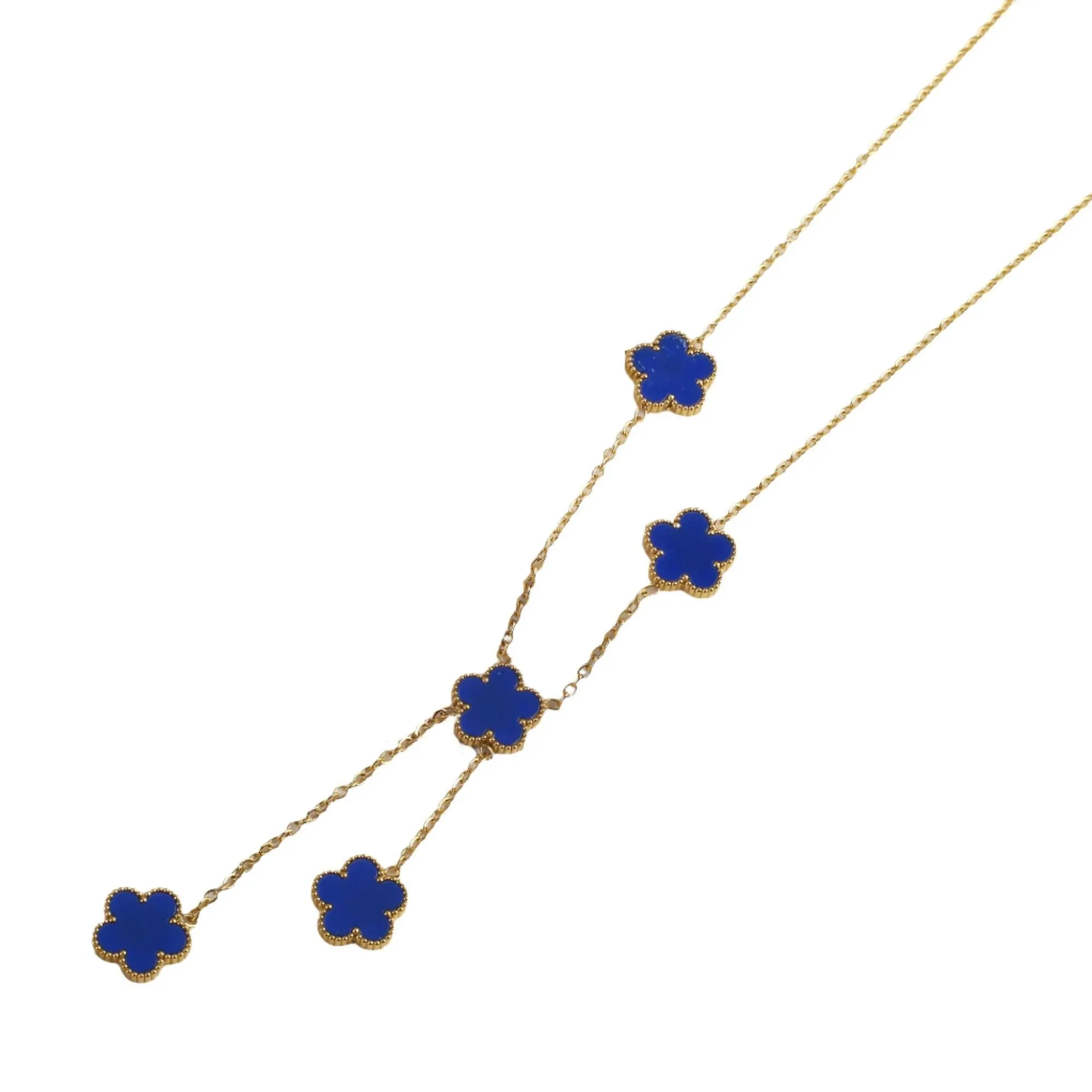 Five-Leaf Petal Flower Jewelry, Earrings, Necklace, and Bracelets, Acrylic & Stainless Steel, Waterproof, Anti-Allergic