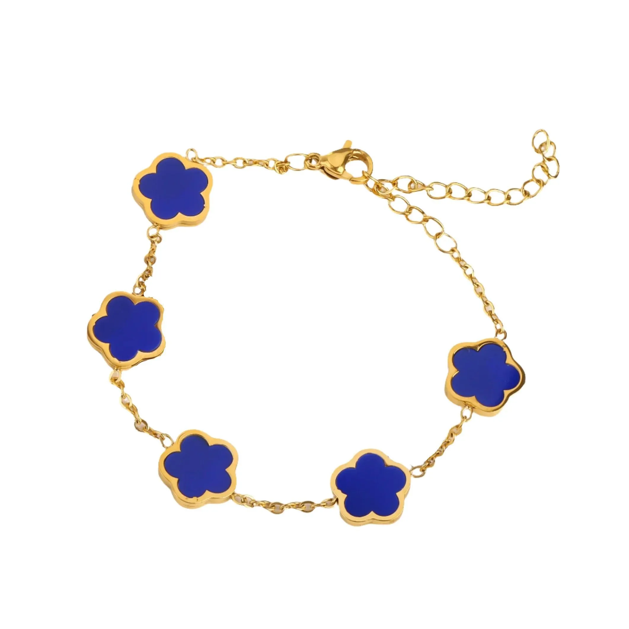 Five-Leaf Petal Flower Jewelry, Earrings, Necklace, and Bracelets, Acrylic & Stainless Steel, Waterproof, Anti-Allergic