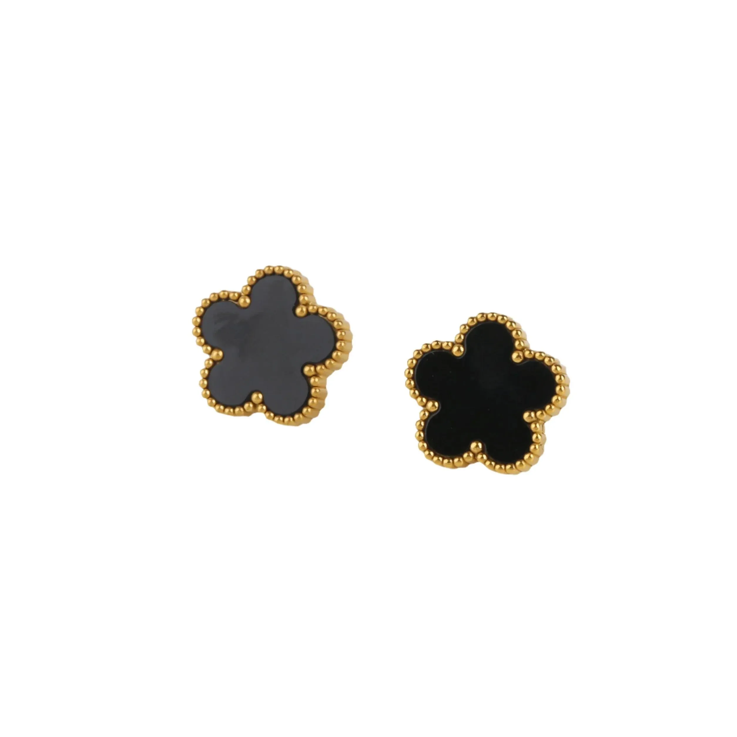 Five-Leaf Petal Flower Jewelry, Earrings, Necklace, and Bracelets, Acrylic & Stainless Steel, Waterproof, Anti-Allergic