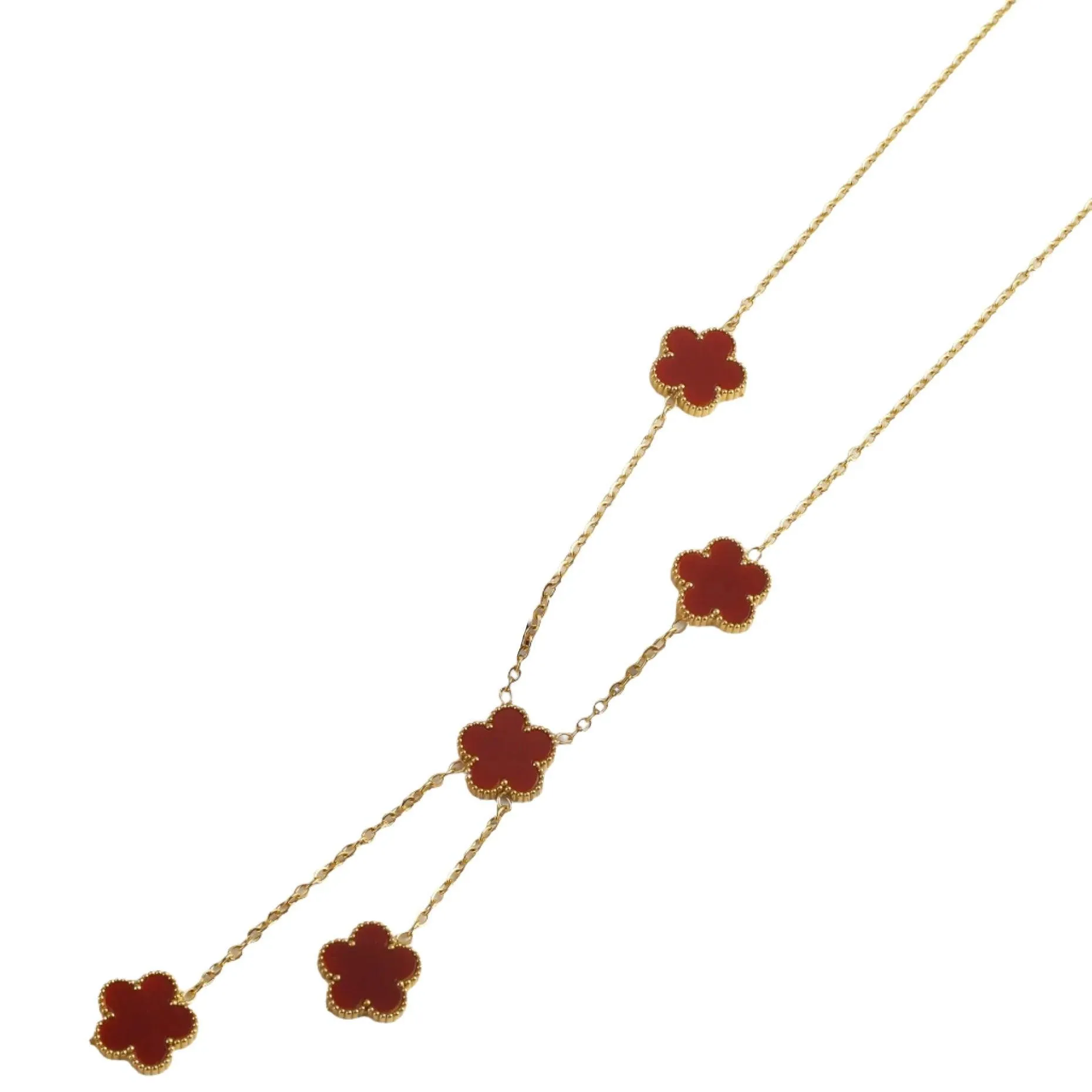 Five-Leaf Petal Flower Jewelry, Earrings, Necklace, and Bracelets, Acrylic & Stainless Steel, Waterproof, Anti-Allergic