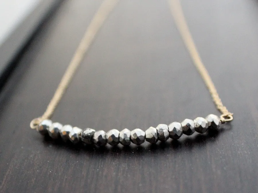 Flash Necklace - Pyrite Bar