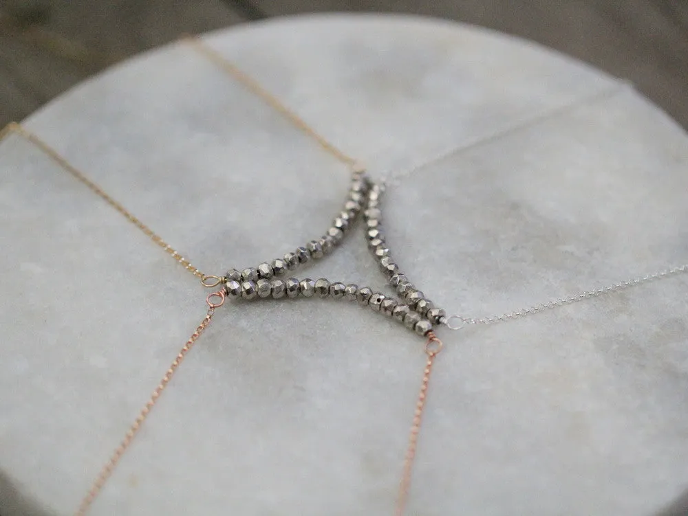 Flash Necklace - Pyrite Bar