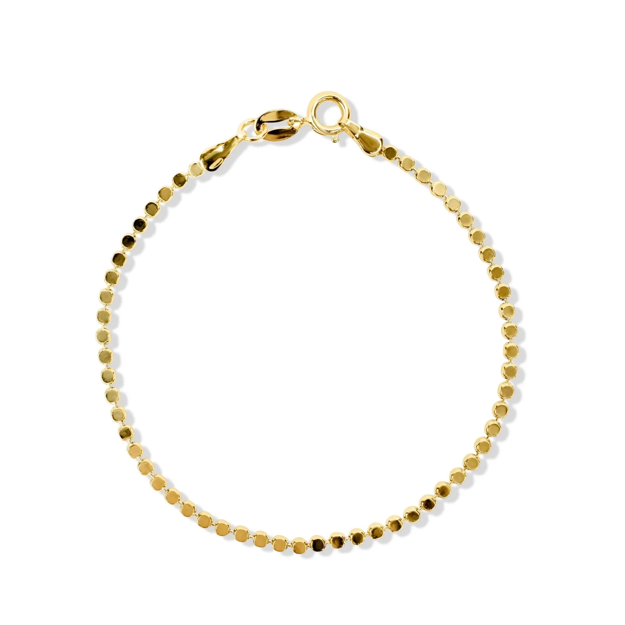 Flat Ball Chain Bracelet