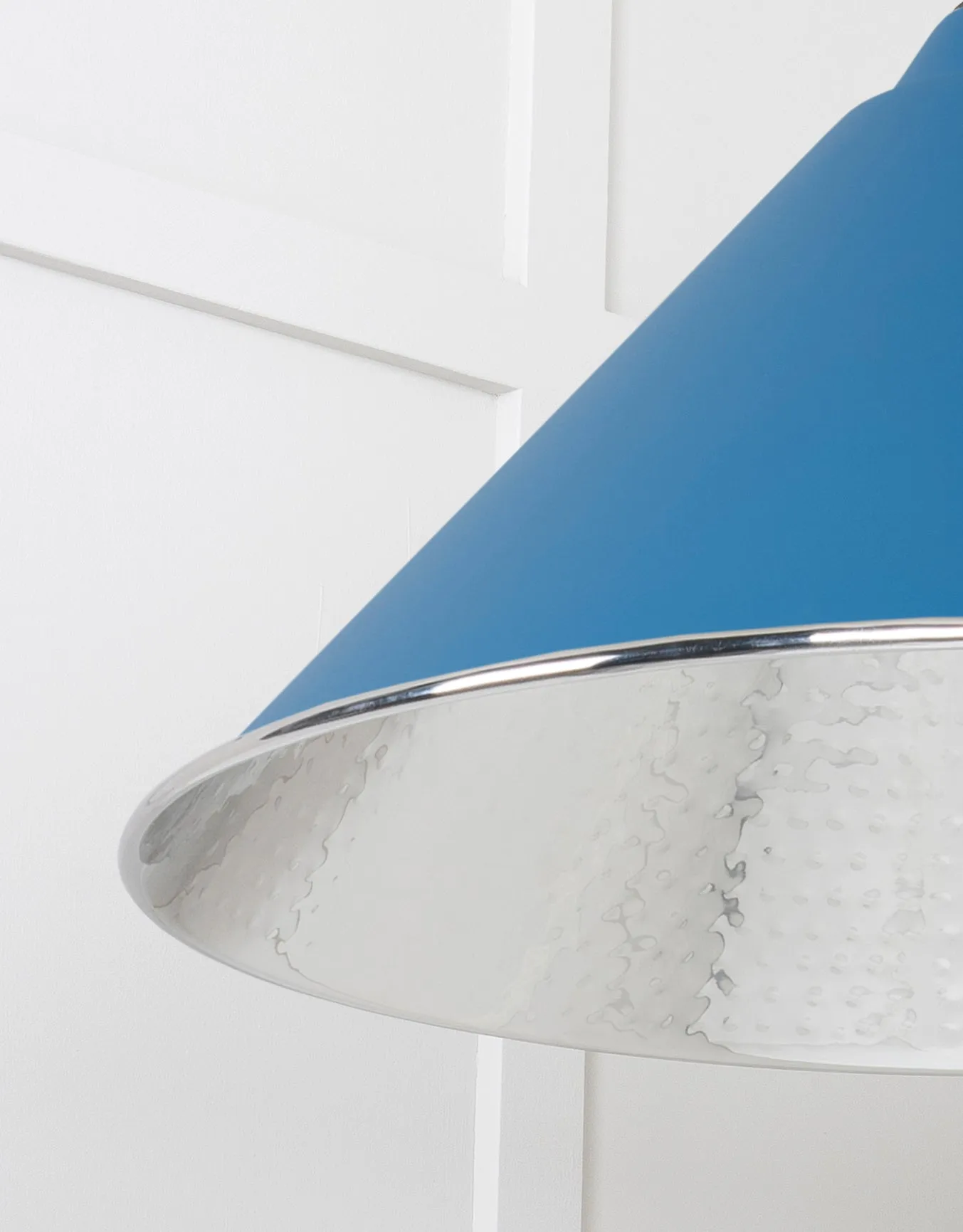From The Anvil Hammered Nickel Hockley Pendant Light