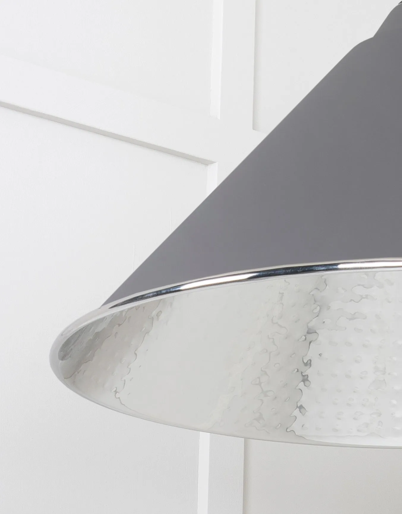 From The Anvil Hammered Nickel Hockley Pendant Light