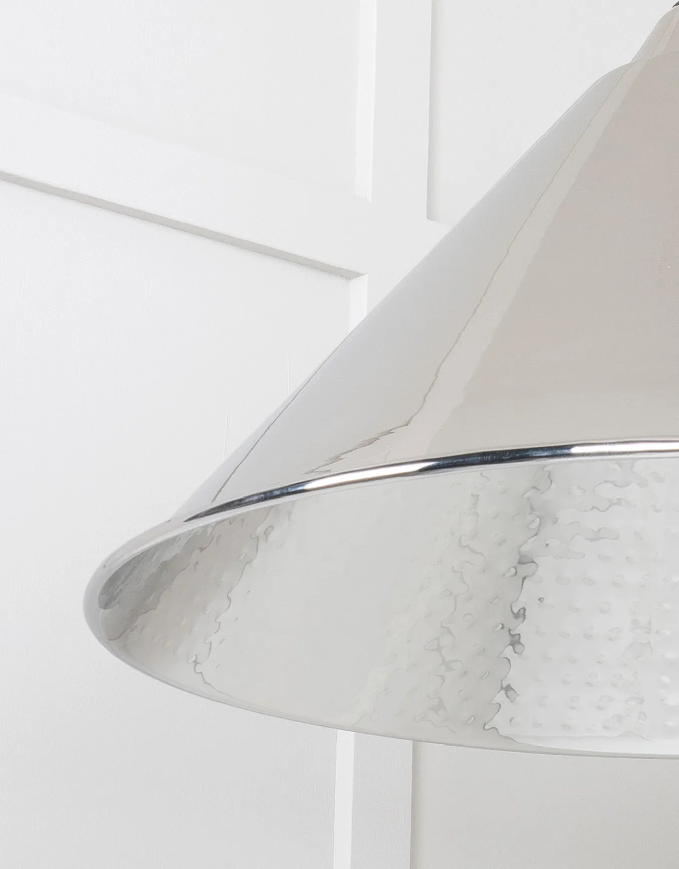From The Anvil Hammered Nickel Hockley Pendant Light