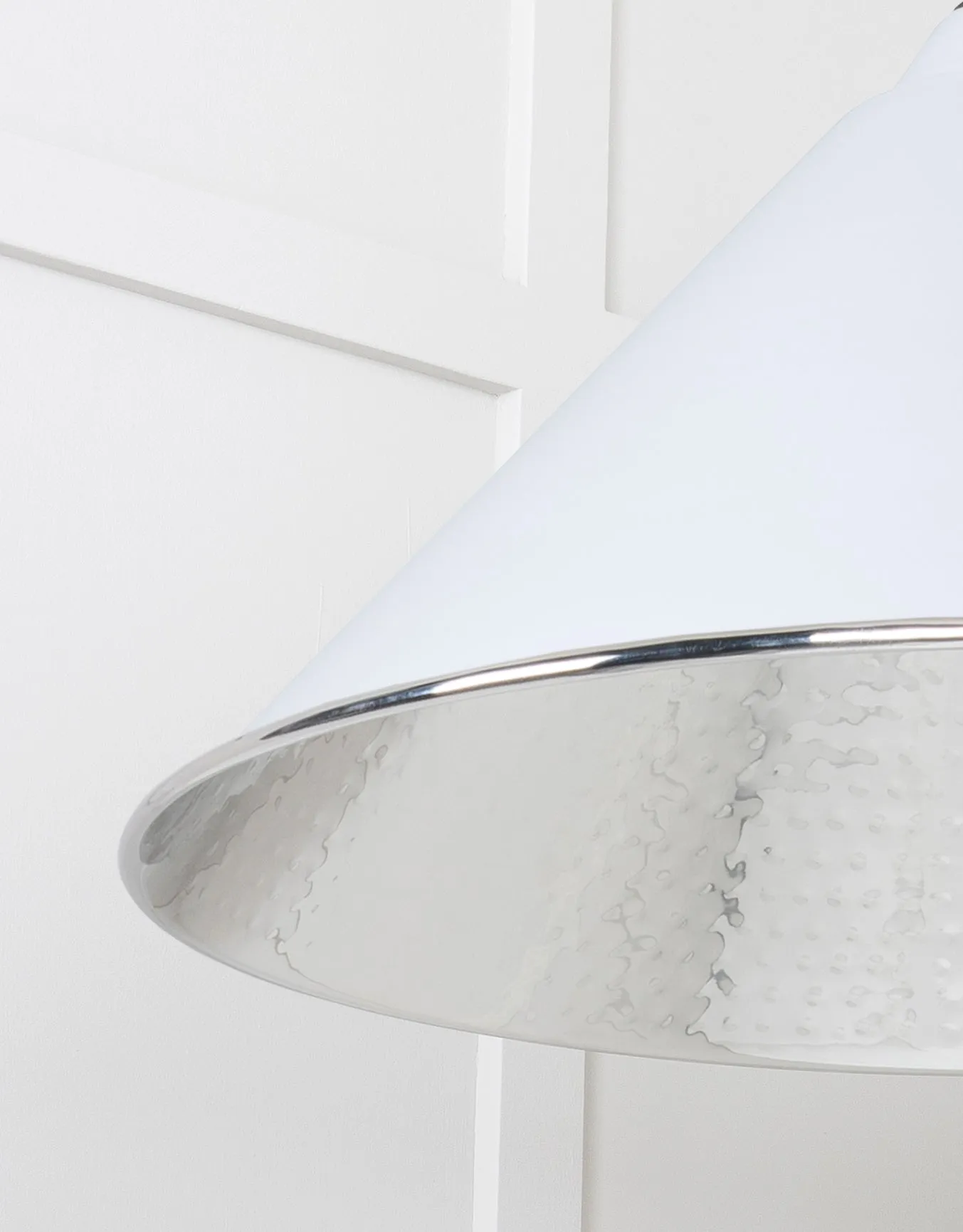 From The Anvil Hammered Nickel Hockley Pendant Light