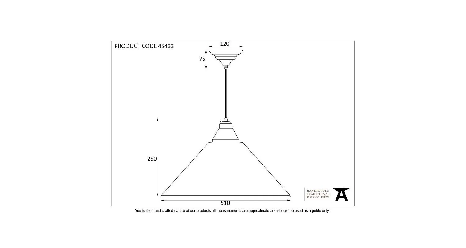 From The Anvil Hammered Nickel Hockley Pendant Light