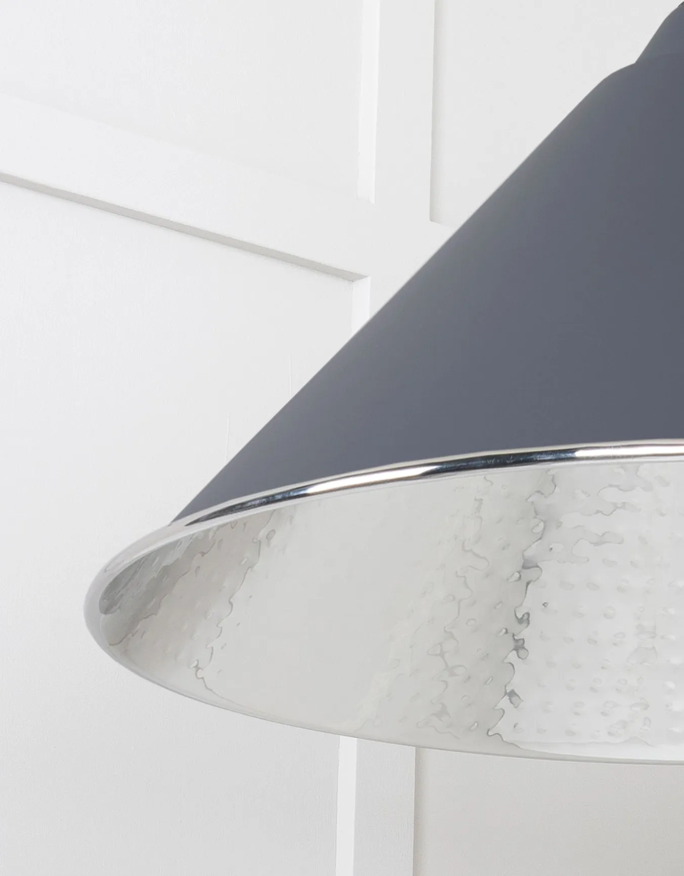 From The Anvil Hammered Nickel Hockley Pendant Light