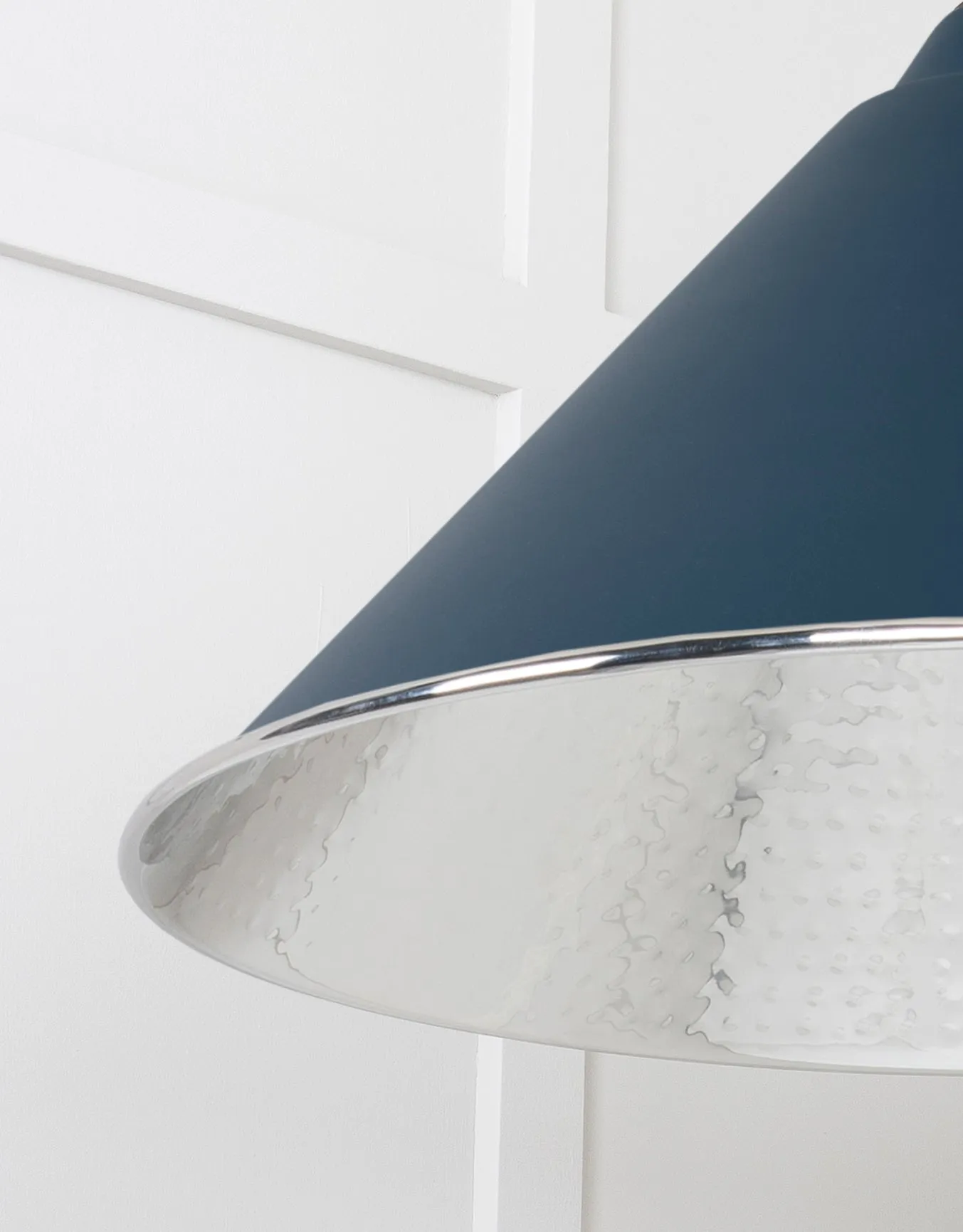 From The Anvil Hammered Nickel Hockley Pendant Light