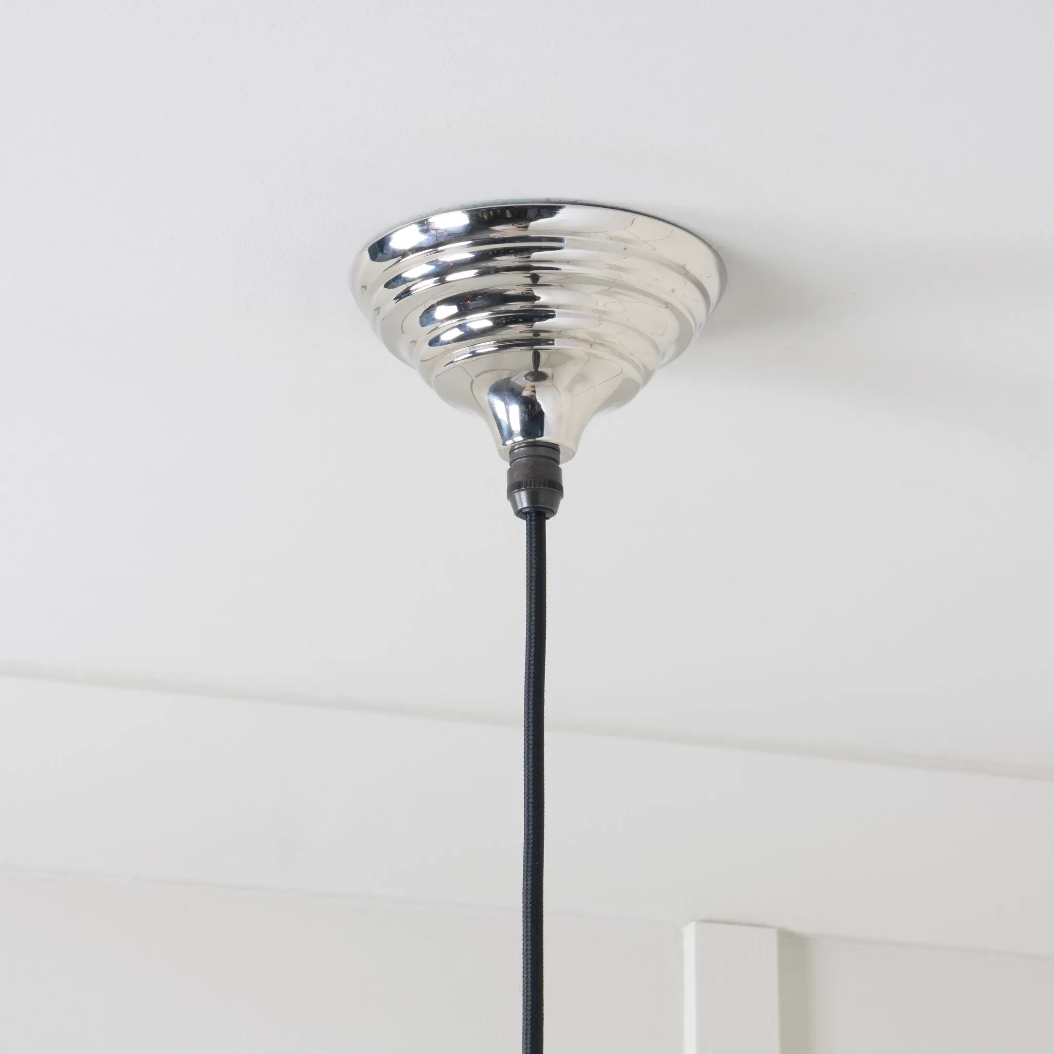 From The Anvil Hammered Nickel Hockley Pendant Light