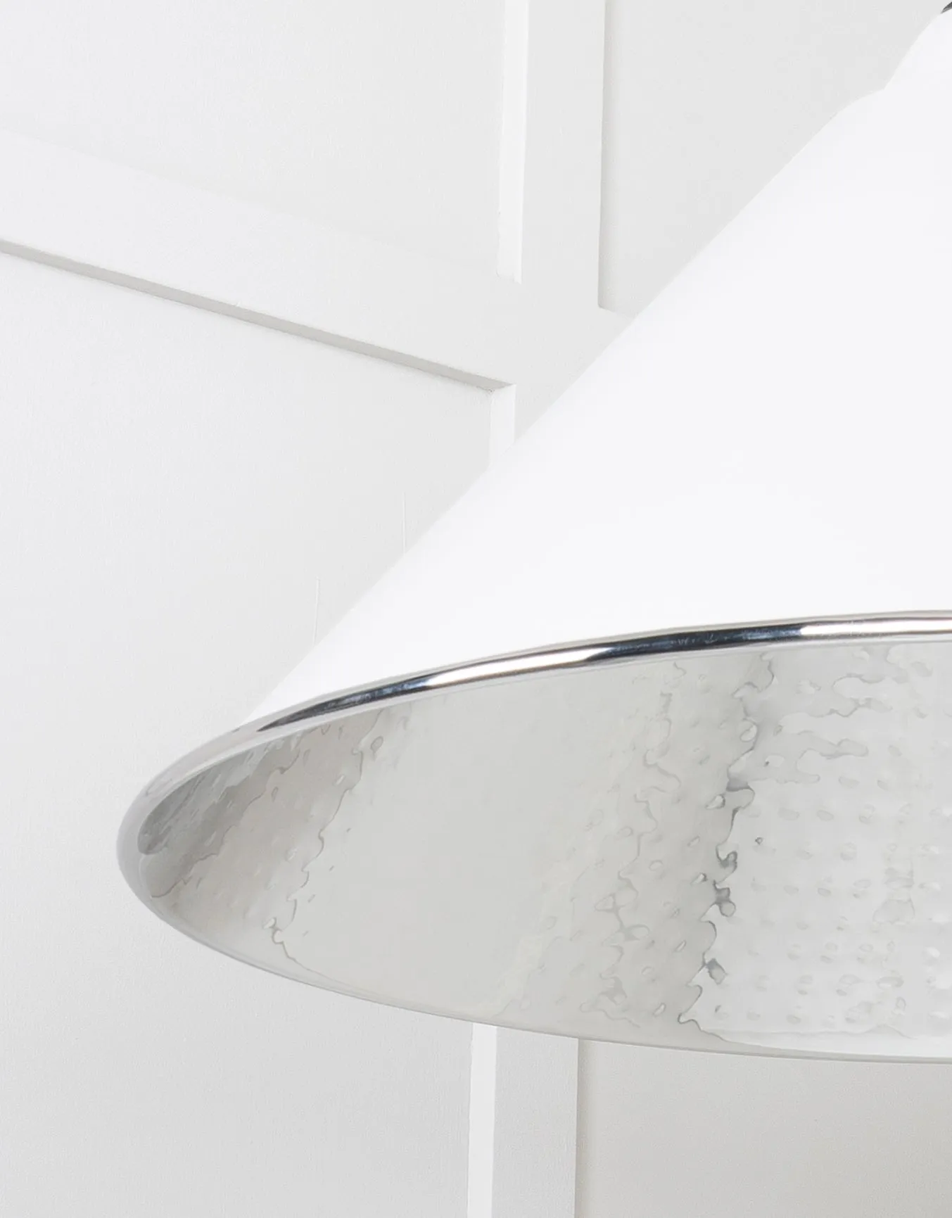 From The Anvil Hammered Nickel Hockley Pendant Light