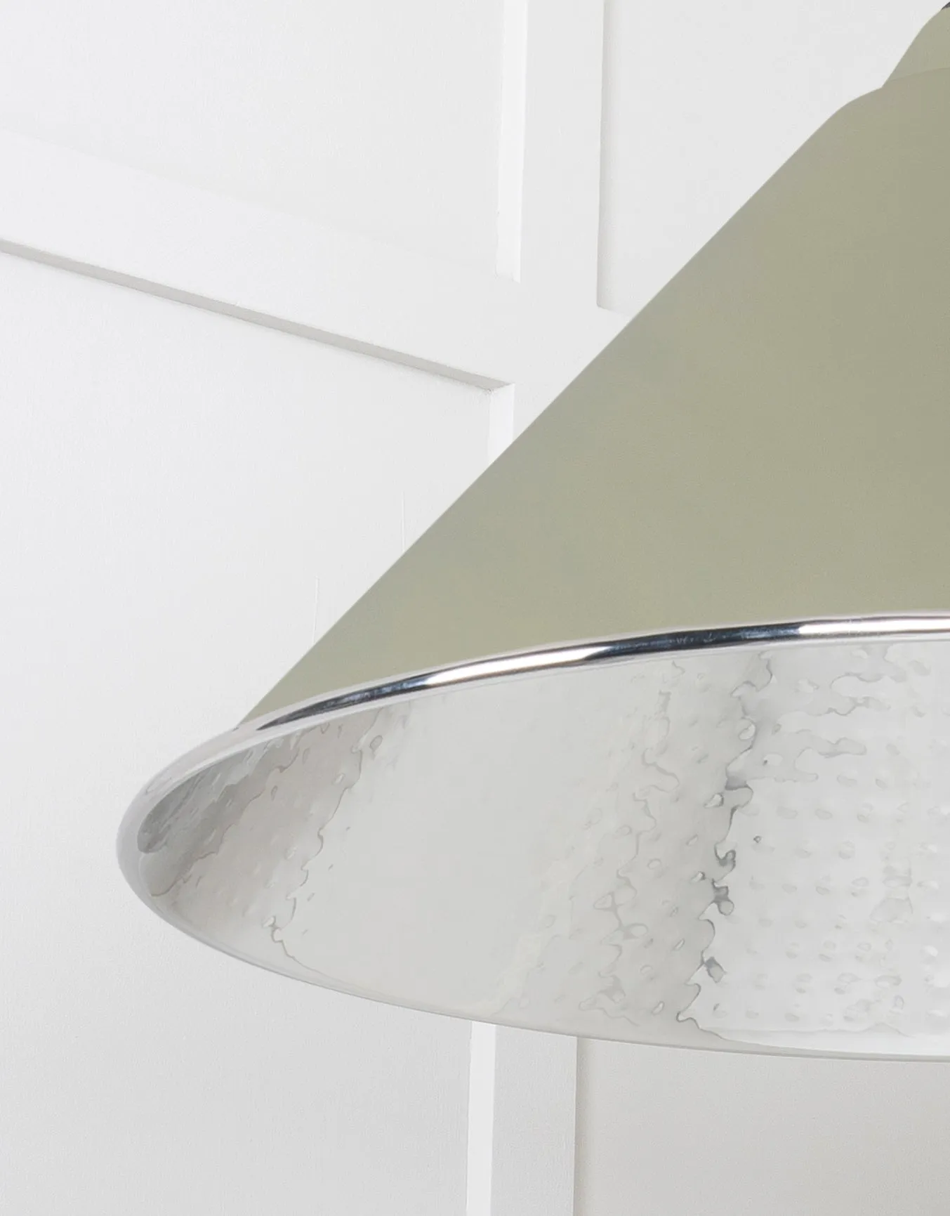 From The Anvil Hammered Nickel Hockley Pendant Light