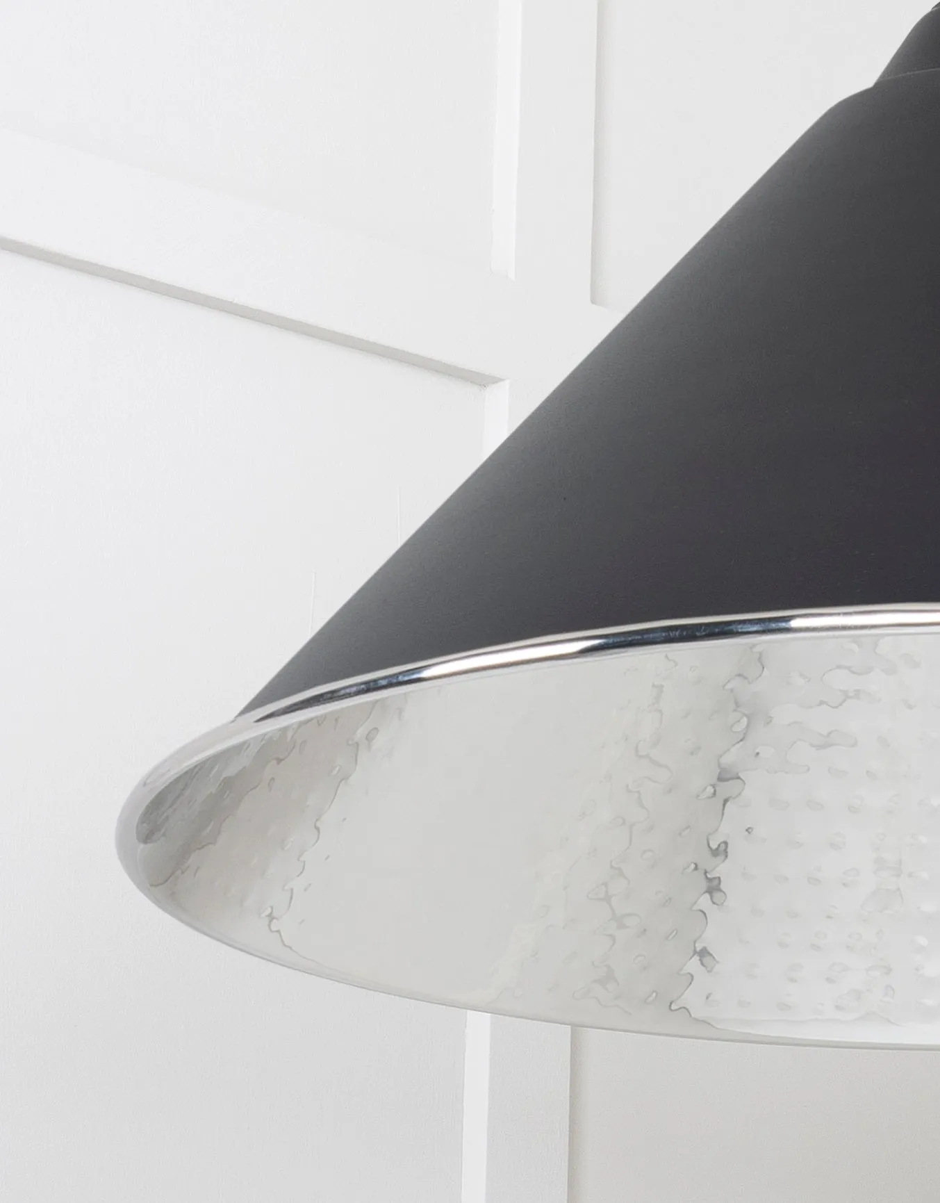 From The Anvil Hammered Nickel Hockley Pendant Light